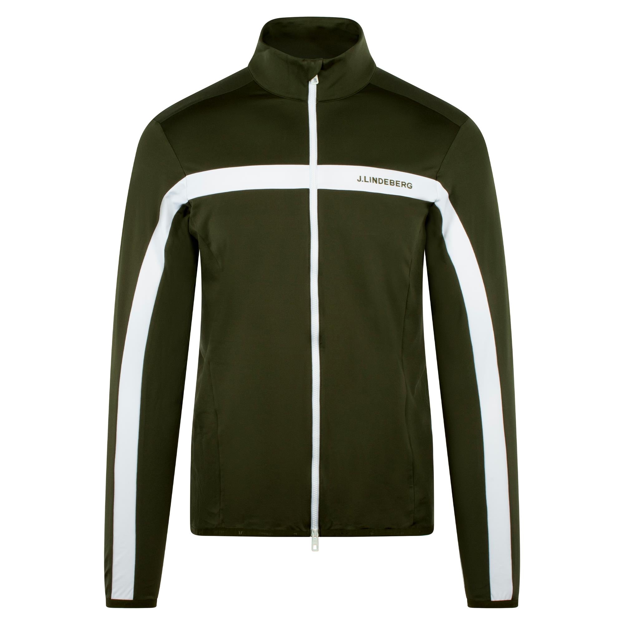 J Lindeberg Jarvis Mens Golf Mid Layer Forest Green